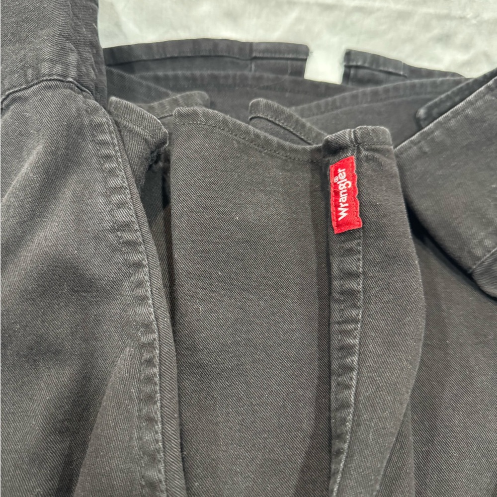 Wrangler Black Denim Shirt - Picture 3 of 4